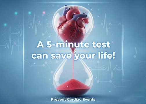 Cardiovascular Analysis 5-min Cardiovascular Analysis - Assesses heart and vascular health with Arterial Stiffness Index
